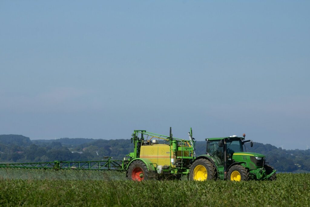 insecticides and male fertility research showing pesticide spraying and laboratory fertility testing