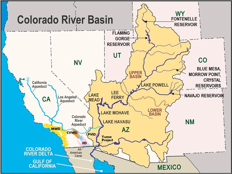 water stress, Colorado River Basin, water scarcity, water crisis, arid regions, climate change, water management, water resources, water conservation, water shortage, drought, water security, water use efficiency, irrigation systems, wastewater recycling, nature-based solutions, sustainable water practices, climate impact, global water stress, water-stressed countries, Arizona water stress, New Mexico water stress, Colorado water stress, California water stress, Lake Mead, Lake Powell, global water scarcity, population water stress, water stress projections, water stress solutions, water stress mitigation, water stress management,