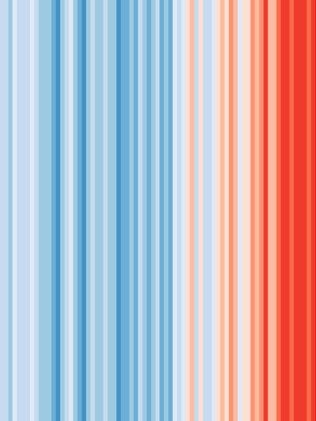 Climate Stripes, global warming, temperature trend, climate change visualization, climate data representation, environmental impact, climate science, climate patterns, temperature anomalies, climate awareness, data visualization techniques, climate crisis, Earth's climate, climate communication, climate advocacy, visual storytelling, climate science communication, climate statistics, climate action, sustainable future, climate awareness campaign, climate trends, climate emergency, ecological balance, weather patterns, climate variability, climate research, climate education, climate visualization tools, climate data interpretation, climate science outreach, atmospheric changes, climate data analysis, temperature graph, climate chart, environmental awareness, sustainable living, climate information design, climate change mitigation, climate adaptation, carbon footprint, greenhouse gas emissions, climate risk assessment, climate policy, climate resilience, global temperature rise, planetary health, climate impact assessment, climate reporting, climate storytelling, scientific communication, Earth's ecosystems, climate science community,