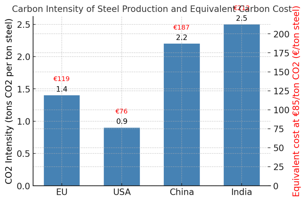 carbon intensity steel