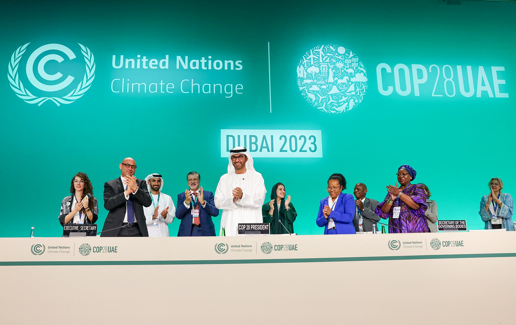COP28 climate change summit in Dubai highlighting global climate negotiations