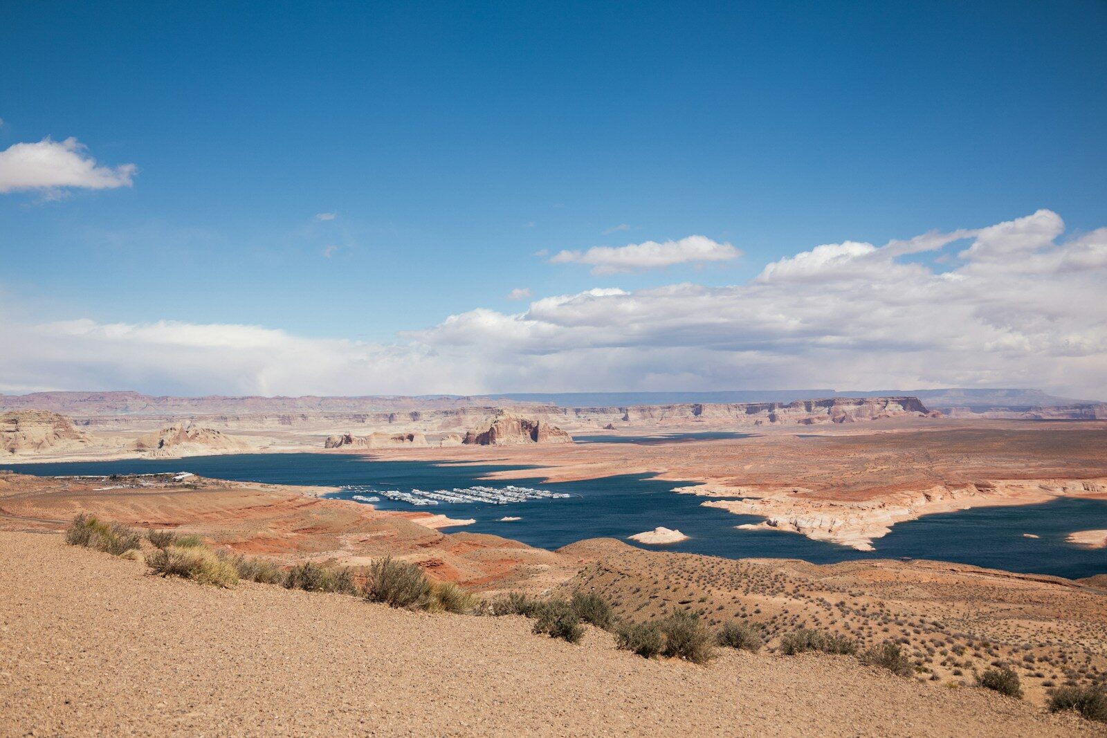 Lake Powell and Glen Canyon Dam highlighting restoring the Colorado River strategy