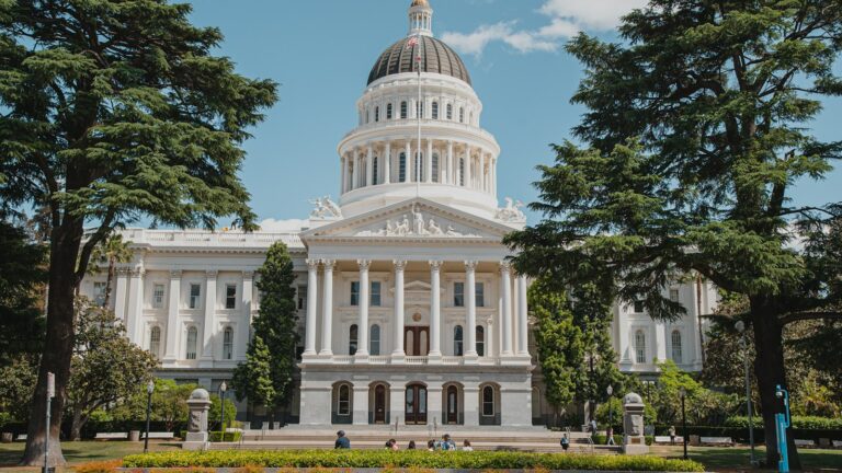 California State Capitol in Sacramento, where SB 253 and SB 261 climate disclosure laws were passed